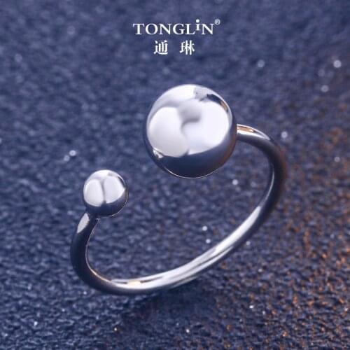 Luxury Brand Beads Ball Rings For Women Wedding Statement Jewelry Valentines Gifts Lover Finger Ring aneis bague femme