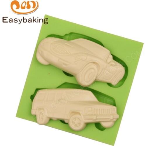DIY Bake Cake Molds Sugarcraft Tools Cake Decoration Silicon Mold Car Jeep Shape Chocolate Handmade Arts&Crafts Mould