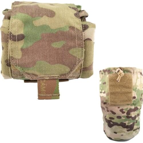 Tactical Dump Pouch Multicam Airsoft Molle EDC Foldable Magazine Bag Gear Hunting Paintball Recycling Storage Bag
