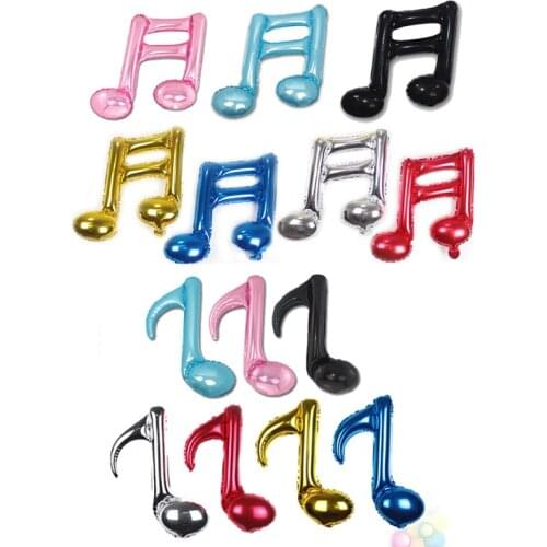 Music Note Balloons Summer Sweet Water Party Children Birthday Wedding Decoration Baby Shower Kids Toy