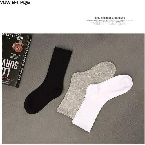 1 Pair Men Socks Solid Color Cotton Classical Businness Casual Socks Summer Autumn Excellent Quality Breathable Male Sock meia