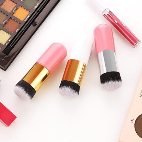 1PCS Chubby Pier Foundation Brushes Flat Cream Makeup Brushes Professional Cosmetic Makeup Brush