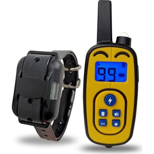 1pc 800m LCD Pet Collar/Bark Stopper Remote Dog Training Device Beep/Vibration/Electric Shock Collar Waterproof Receiver