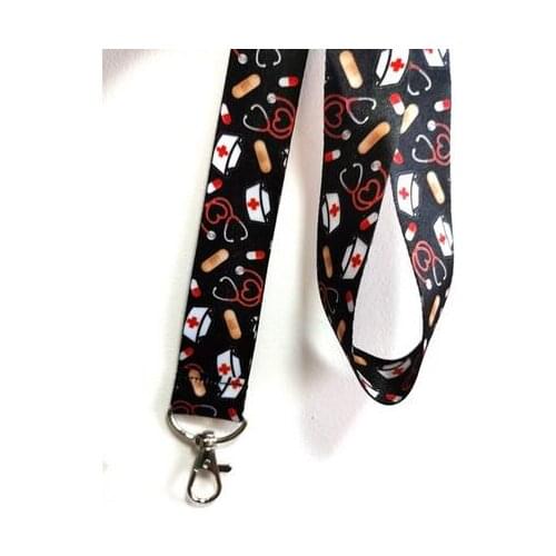 1 pcs Doctors nurse Lanyard Key Lanyard Cosplay Badge ID Cards Holders Neck Straps Keyrchains K20