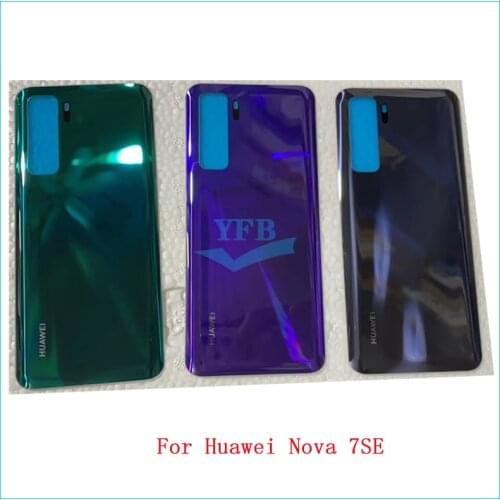 10PCS Back Cover Battery Case Rear Housing Cover For Huawei Nova 7SE Battery Back Cover Door Rear Cover