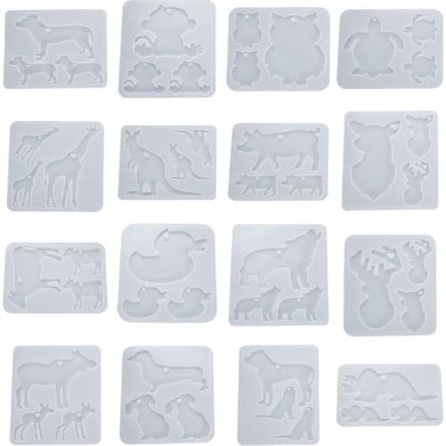 13MC Resin Crystal Epoxy Mold Decoration Pendant Keychain Casting Silicone Mould DIY Crafts Making Tools