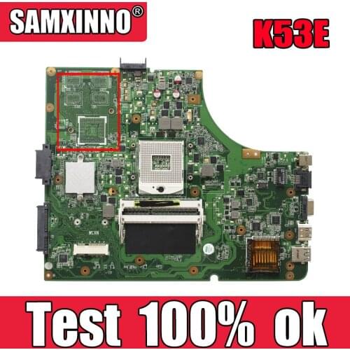 Akemy K53E Laptop motherboard For Asus K53E K53SD K53 A53E A53S X53S X53E P53 Test original mainboard GM