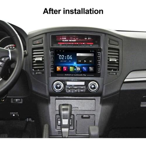 2Din Android 8.1GO car dvd Multimedia player GPS for Mitsubishi Pajero V97 2006-2014 Radio navigation Radio BT WiFi 1080P Video