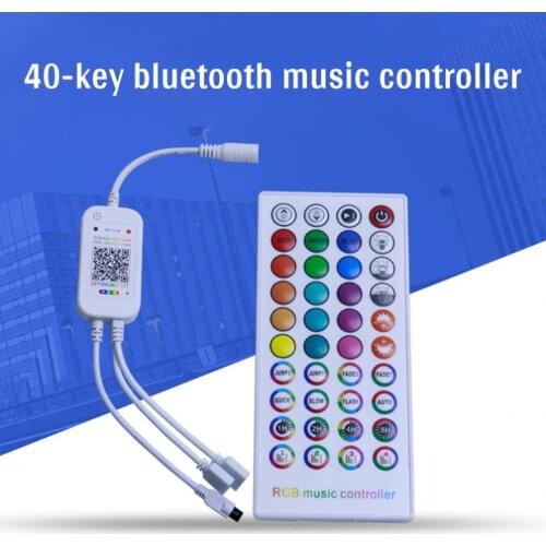 40Key Bluetooth Music Controller Wireless LED RGB Timing Controller for LED Strip Light