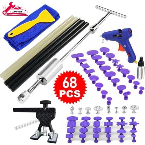 Car Dent Repair Tools Dent Lifter Paintless Removal Kit Puller Slide Hammer Tool Glue Puller Tabs for Auto Body Hail Damage