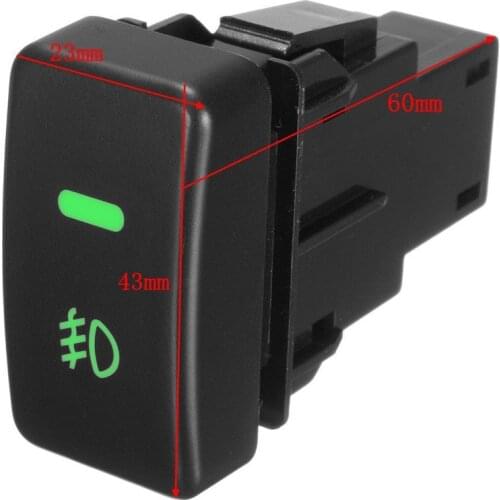 For Honda 1pc Switch Push Button 5Pin Fog Light Bulbs For Honda Civic Accord CRV Honda Fit Honda Civic 2008 Car Accessories