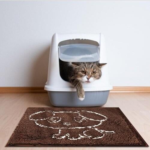 Cat Litter Pad Waterproof Non-slip Machine Washable Cat Scratch Pad Microfiber Pet Cat Litter Pad