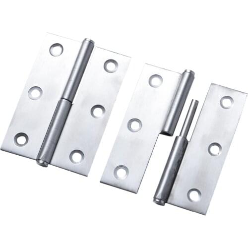 Furniture Hardware 2pcs 180 Detachable core hinge bathroom toilet door and window split detachment hinge Woodworking Accessories