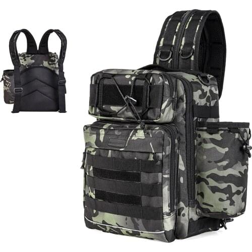 Brand New Outdoor Multi-Function Fishing Bag Sling Backpack Large Capacity Storage Bag For Fishing Camping Hiking Climbing