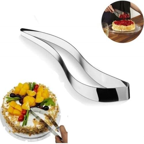 Stainless Steel Cake Slicer Cake Server Pie Knife Pastry Cutter Desert Slicer Cutter Leaf-shape Cake Lifter Divider Mold Tool