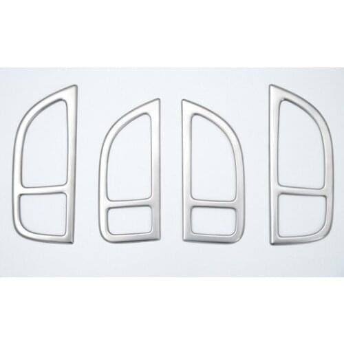 New Stainless Steel Car Inner Door handle bowl Cover Trim Fit For Volvo C30 S40 2004-2012