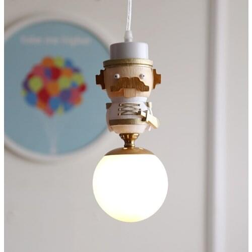 Papagu King Puppet Nordic Pendant Lights for Living Room Bedroom Kids' Room Home Decor Hanglamp Led Lighting Fixtures Luminarias