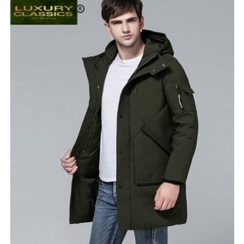 New Brand Mens 2021 Down Jacket Hooded Clothes Streetwear Thick Warm Down Coat Man Fashion Ropa Down Parka Hiver K-8720