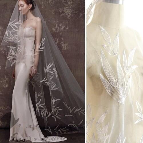 Luxury Feather Beading Embroidery Lace Fabric Cloth Wedding Dress Ribbon Trim DIY Sewing Lace Edge