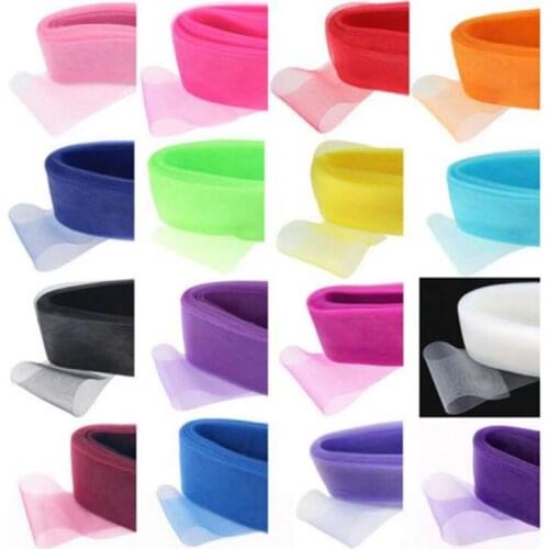 MLAEY 4yards Plain Crinoline Horsehair Mesh Organza Fabric Braid Millinery Trimming 10cm Wide Lace Trim
