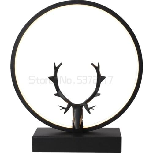 Nordic antler led table lamp bedroom bedside lamp simple modern creative romantic room living room decorative table lamp