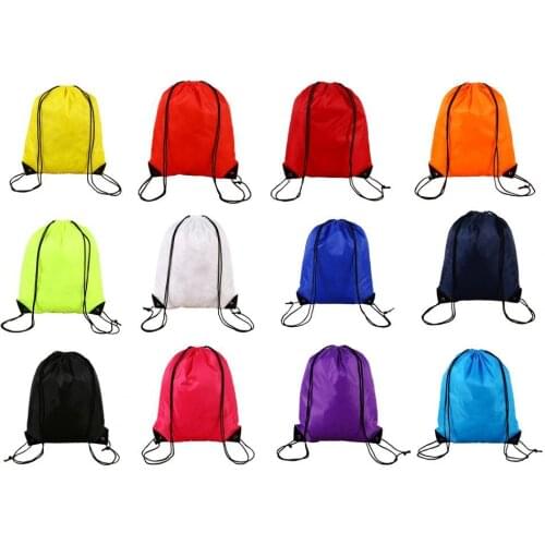 1pc Folding Multifunctional Double-shoulder Braided Drawstring Backpack Bag for Sports Drawstring Bag