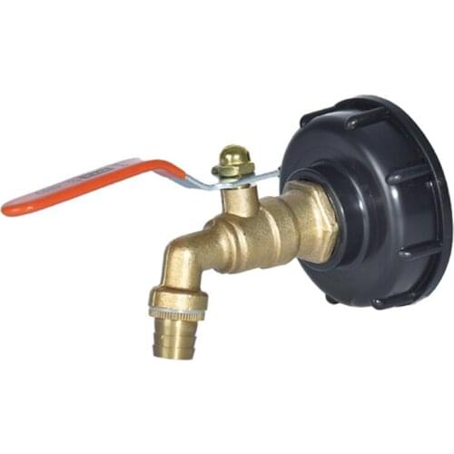Thicken Brass IBC Tank Adapter 1/2'' 3/4'' Garden Hose Faucet small Valve irrigation accessories High Quality