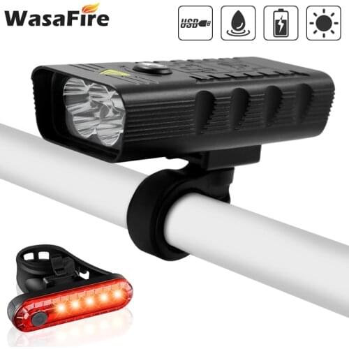 Bike Lights 4000 lumens 5 LEDs 9600 mAh 6 hours working time bicycle headlamp 4 modes waterproof road mountain bike headlights