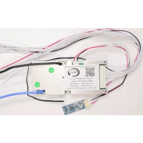 13S 48V 20A 30A 40A 60A lithium ion lipo battery smart bms wiht UART communication and Bluetooth module