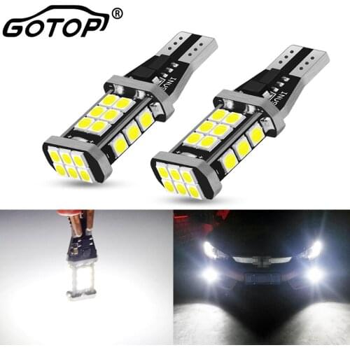 2pcs T15 W16W 921 912 Led Bulb Canbus Error Free Super Bright 3030 Chips Car Backup Stop Reserve Lights Signal Lamp DC 12V 6000K
