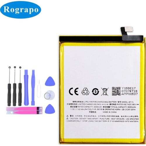3020mAh BT15 Replacement Battery For Meizu M3S / M3S Mini Baterij Bateria Batterie Mobile Phone Batteries