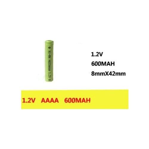 Free ship 4pcs/lot 1.2V AAAA 600mah LR61ni-mh nimh Rechargeable batteries Bluetooth headset electronic pen batteries