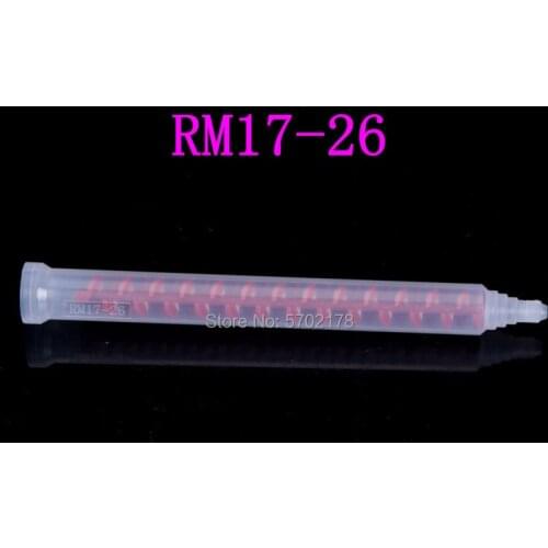 50pcs Free Shipping BOYEE Adhesive Resin Dynamic Mixing Nozzle RM17-26 Round Mixed Tube Filling glue machine accessories