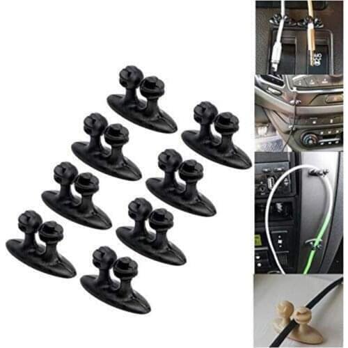 8Pcs Car Wire Clip Fixed Clamp USB Cable Clip FOR honda civic 2018 seat exeo kia ceed alfa romeo 147 jeep renegade