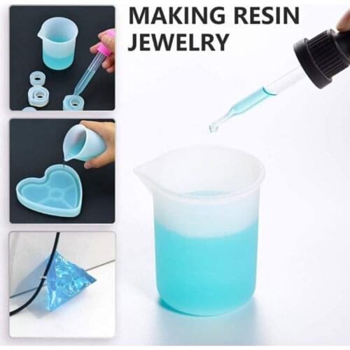 Mixing Nonstick Measuring Cups Silicone Stir Stick Epoxy Resin Jewelry Making