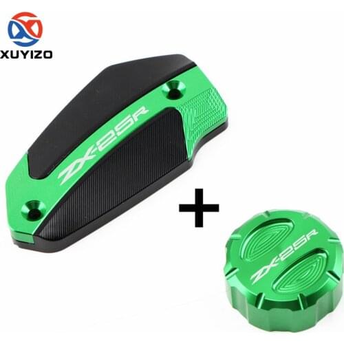 For Kawasaki NINJA ZX-25R ZX25R 2021 Motorcycle Front & Rear Fluid Reservoir Cover Cylinder Reservoir Brake Cap