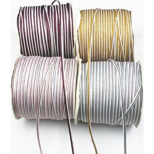 20 M* 4mm Two-color Cotton Satin Ribbons For Crafts DIY Bow Handmade Gift/flower Wrap Wedding Party Decorative Accessories