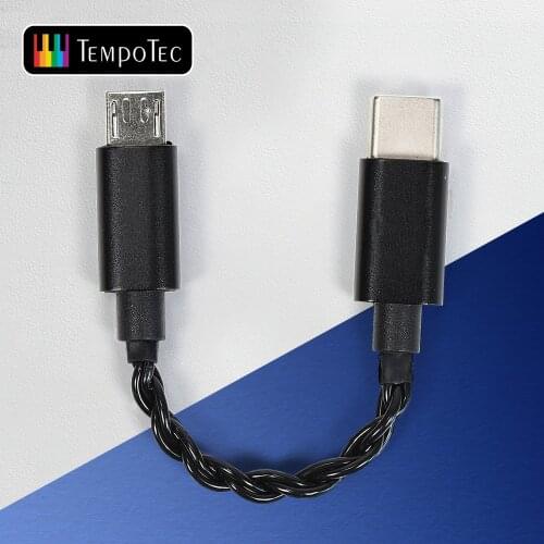 TempoTec Micro-Usb To Type-C Cable For Headphone Amplifier Sonata HD PRO(Android/IOS Version) Color Black