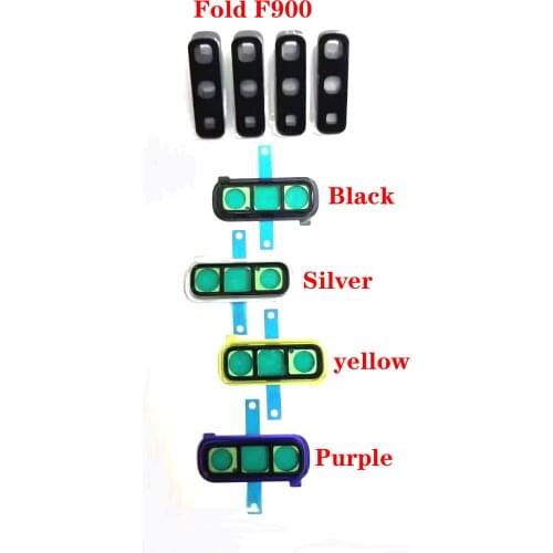 Back Rear Camera Lens Glass Cover Ring with Adhesive Glue for Samsung Galaxy Fold F900