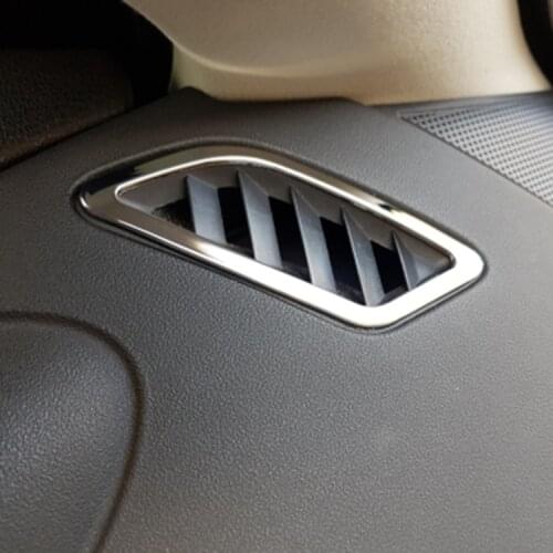 2pcs kit outlet decorative ABS Chrome trim auto accessories for Nissan QASHQAI Qashqai 2011 2012 2013 2014