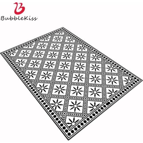 Bubble Kiss Area Rug For Living Room Nordic Black And White Geometric Carpet Bedroom Home Decor Bedroom Rugs Kids Room Carpet