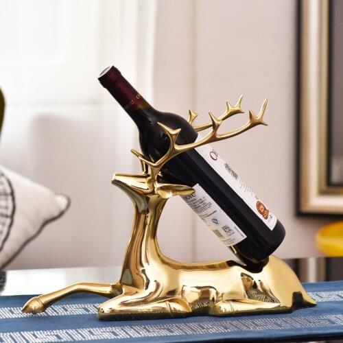 Tonglu creative red wine rack ornaments wine personality lovely European modern simple living room wine cabinet home furnishings