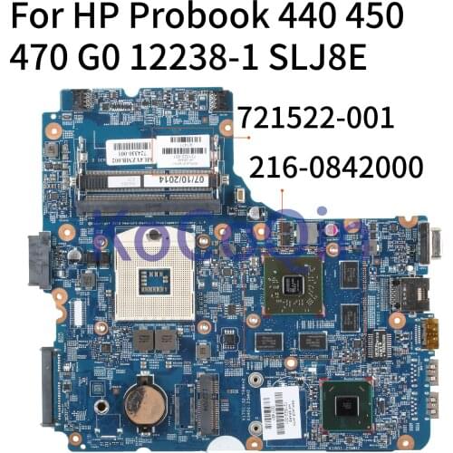 KoCoQin Laptop motherboard For HP Probook 440 450 470 G0 Mainboard 721522-001 721522-601 721522-501 12238-1 SLJ8E 216-0842000