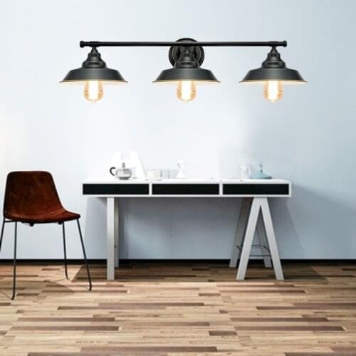 Bathroom Vanity Light 3 Light Wall Sconce Fixture Industrial Indoor Wall Lamp Vintage Bedroom Bedside Antique Wall Mount Light