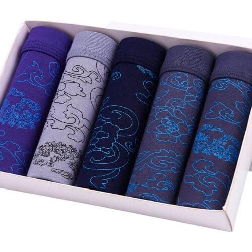 5 Loaded Fashion new high quality mens underwear Mens Underwear Summer Modal Mid-Waist Panties Mens Youth Pants