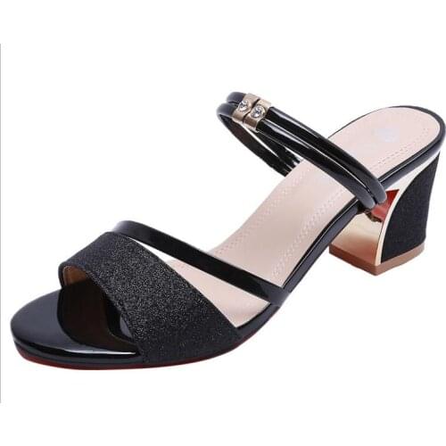 New Chunky heel open toe fish mouth sandals High Heels Pumps Super Shoes Womens Banquet sandals waterproof platform sandals