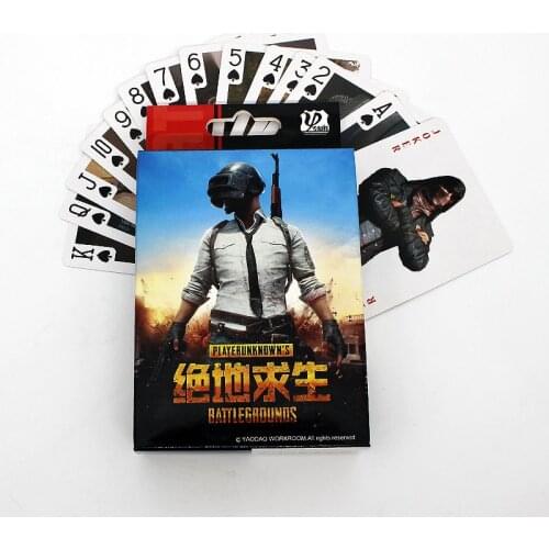 Game New Playerunknowns Battlegrounds PUBG Playing Cards Winner Winner Chicken Dinner Poker Cards Collection