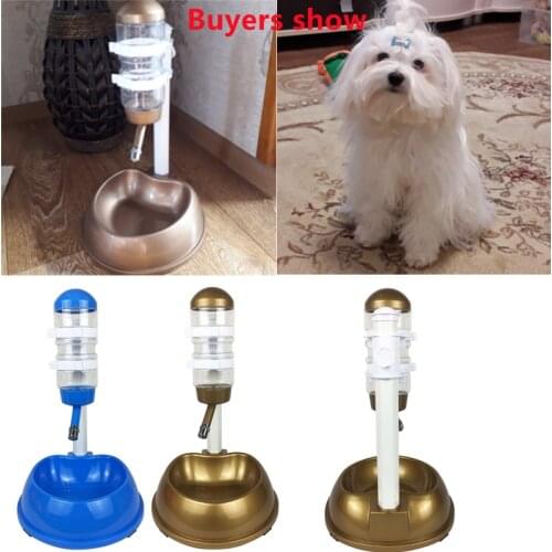 Pet Cat Dog Water Drinker Dispenser Food Stand Hamster Feeder Dish Bowl Bottle Automatic Fountain Drinker GI970605
