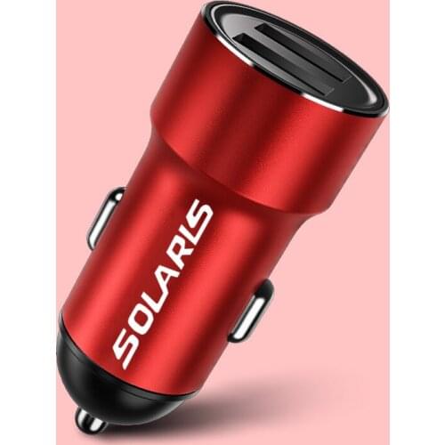 Mini Portable Car power phone charger adapter USB cigarette lighter Apple Android Universal fast charging for hyundai solaris