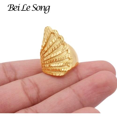 Rings luxury jewelry couple rings French 24K gold color ring wedding jewellery resizable Baker ring African Dubai bridal gifts